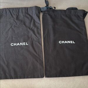 Chanel Black Dust Bags (pick one of two)